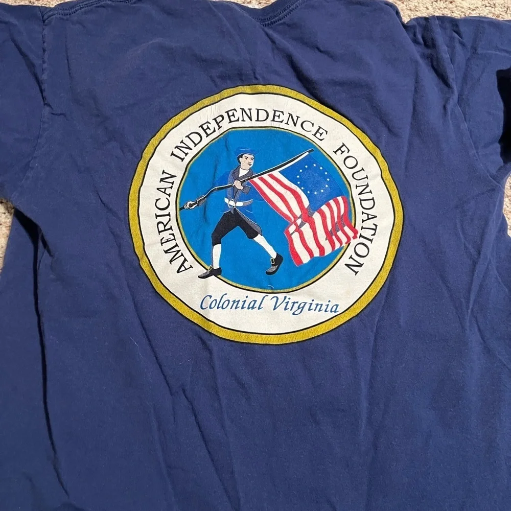 Set of 2 T-Shirts Blue St. Nicholas Fold Group 2008 AIFCV Youth Leadership Conf